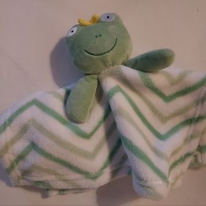 GREEN FROG BABY LOVEY - PLUSH BLANKET